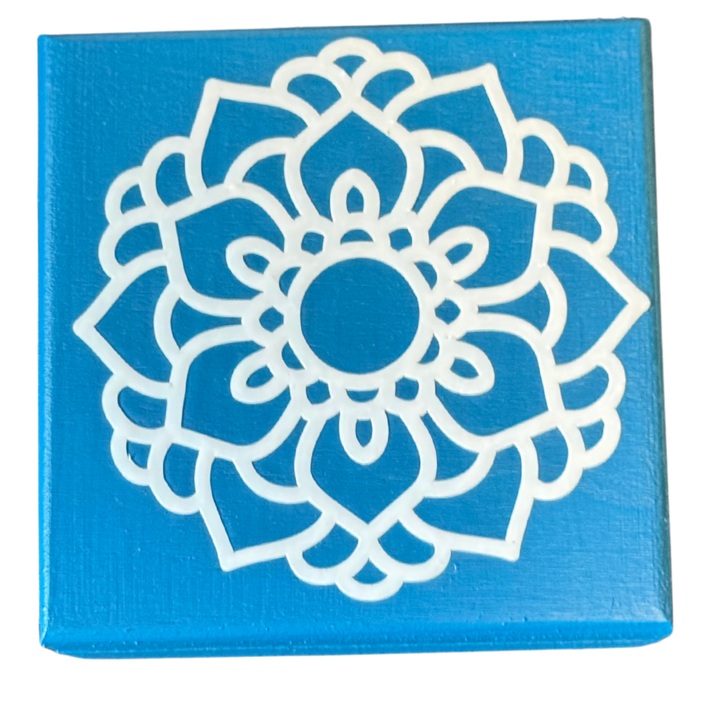 Blue and White Mandala Trinket Box