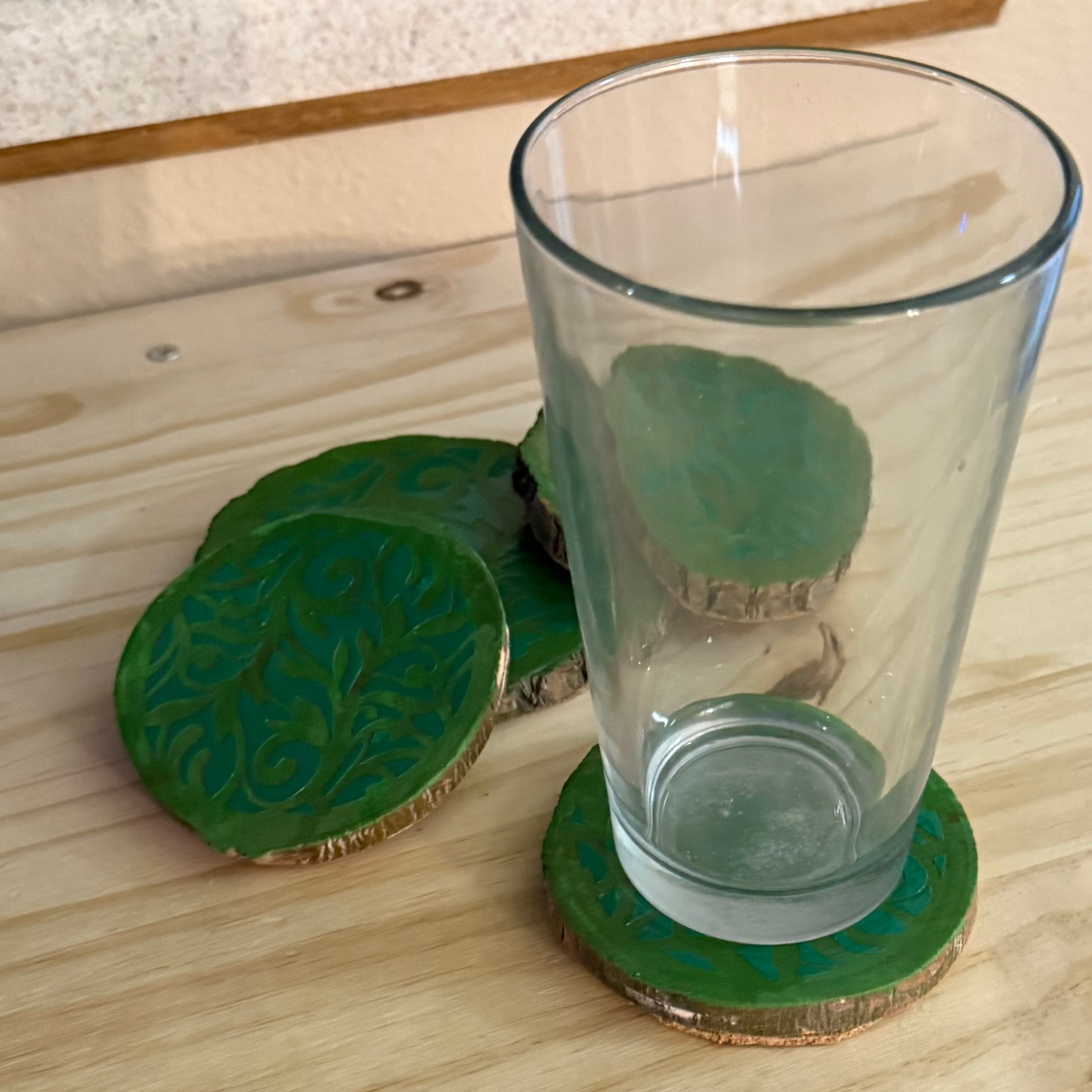Wood Coasters Set of 4
