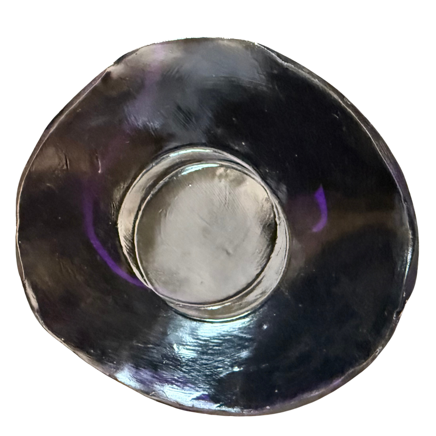 Black and Purple Jewelry Dish