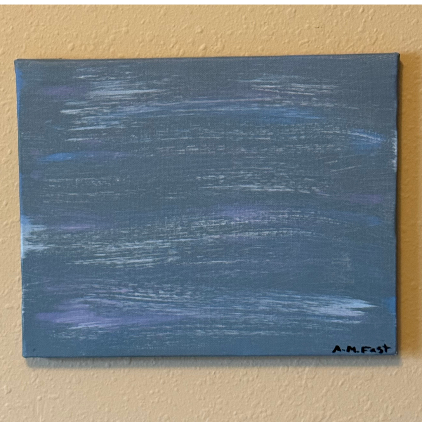 Frozen Chaos: Abstract Ice Storm Painting