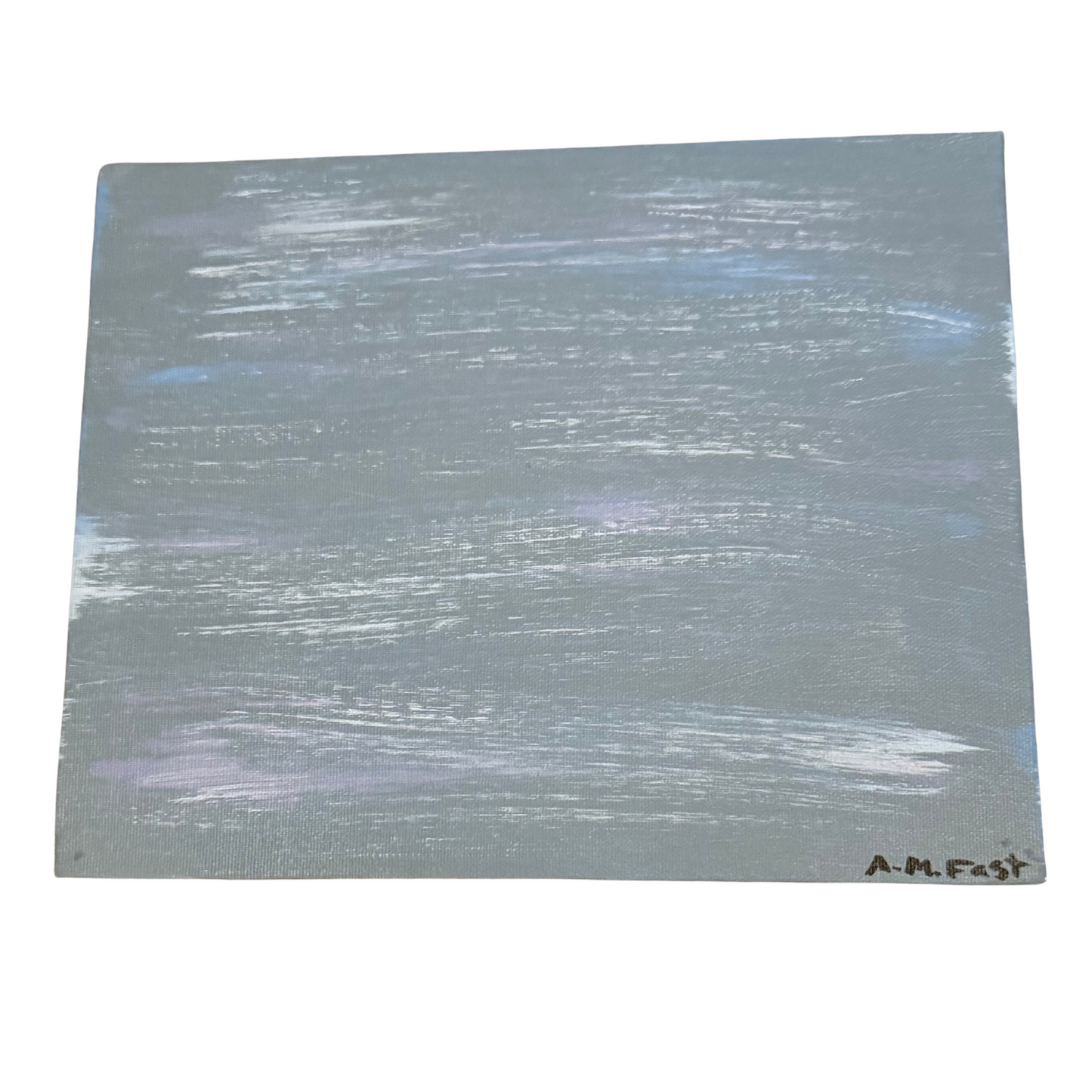 Frozen Chaos: Abstract Ice Storm Painting