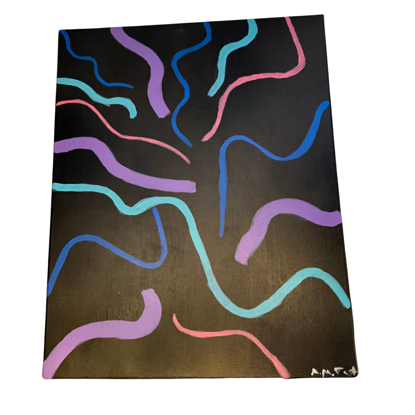 Welcome to the 90s: Abstract Retro Vibes Painting