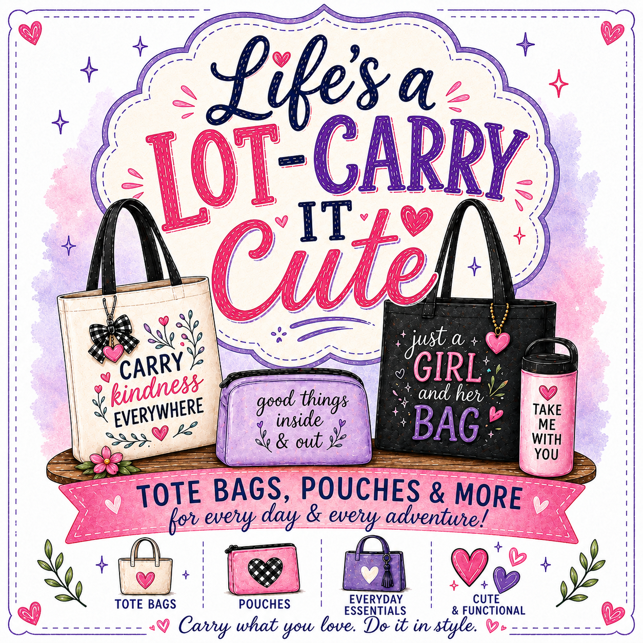 Life's a Lot-Carry It Cute