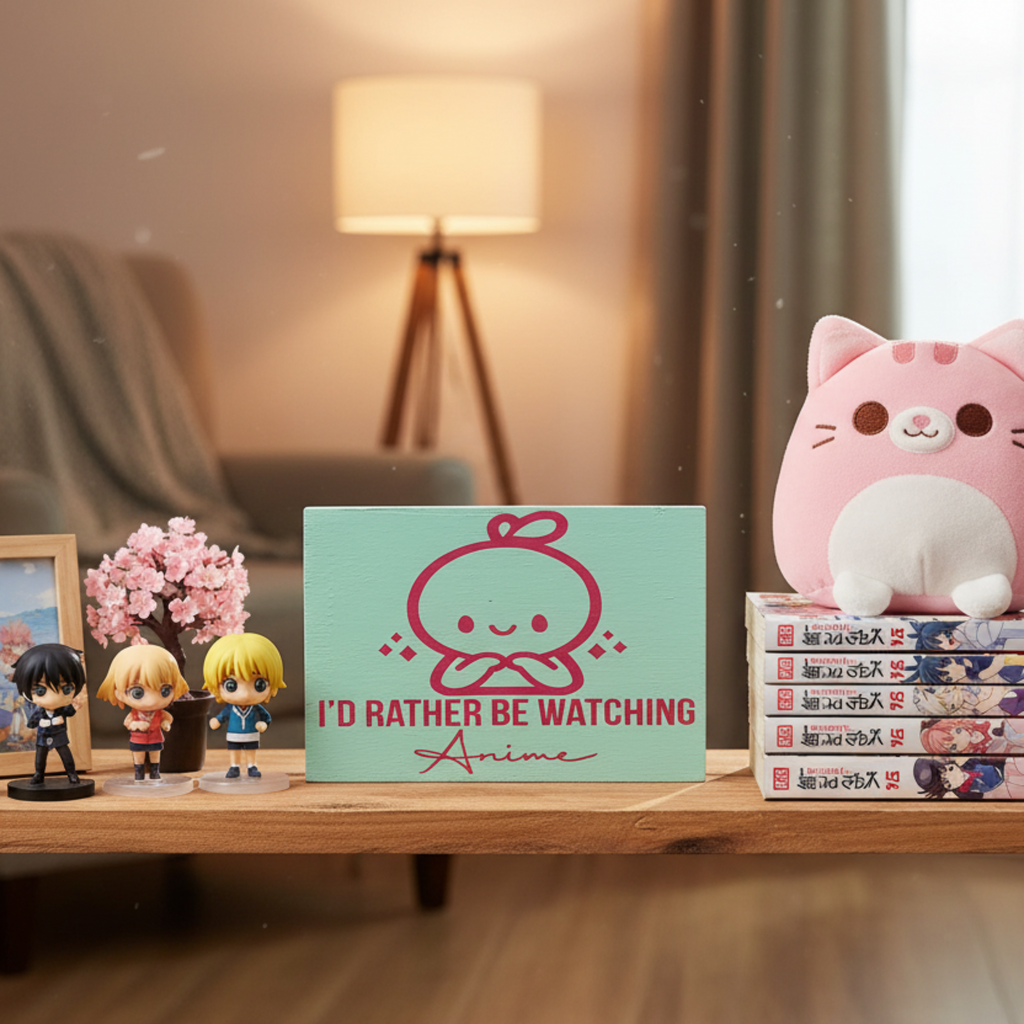 I’d Rather Be Watching Anime Sign