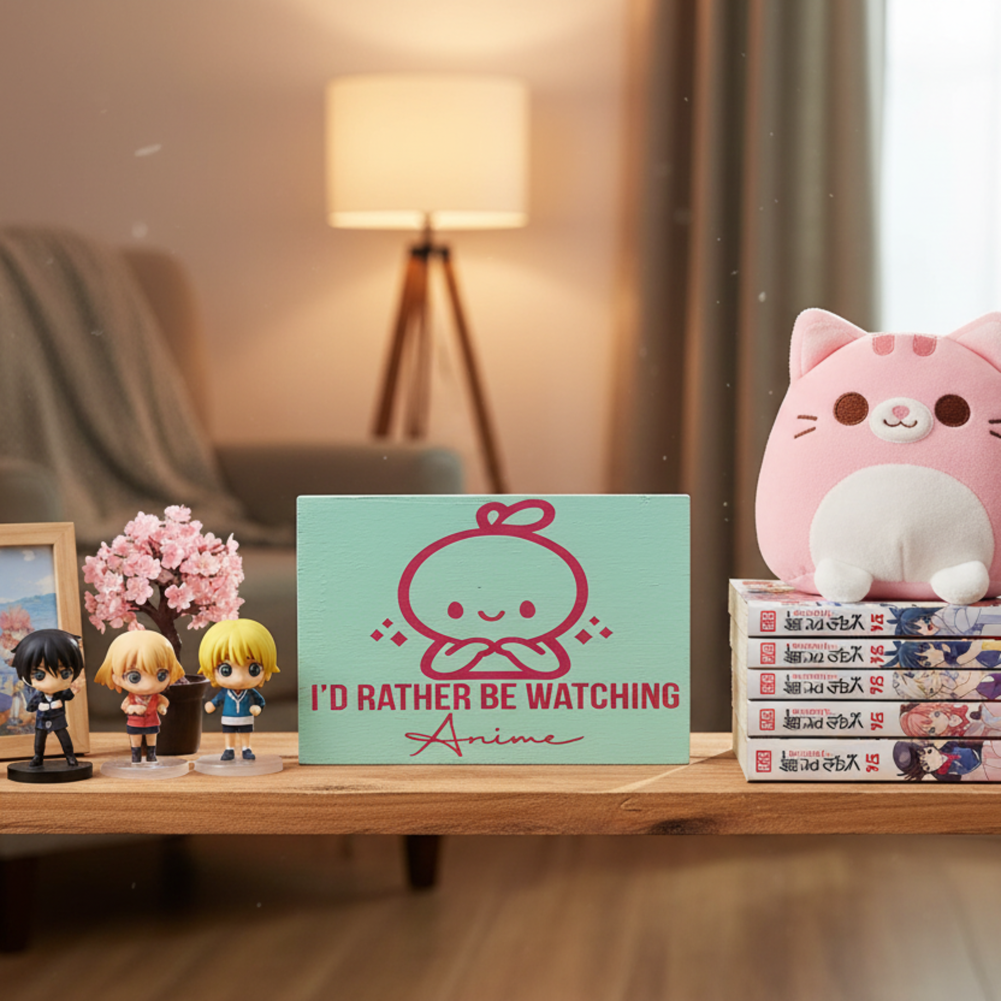 I’d Rather Be Watching Anime Sign
