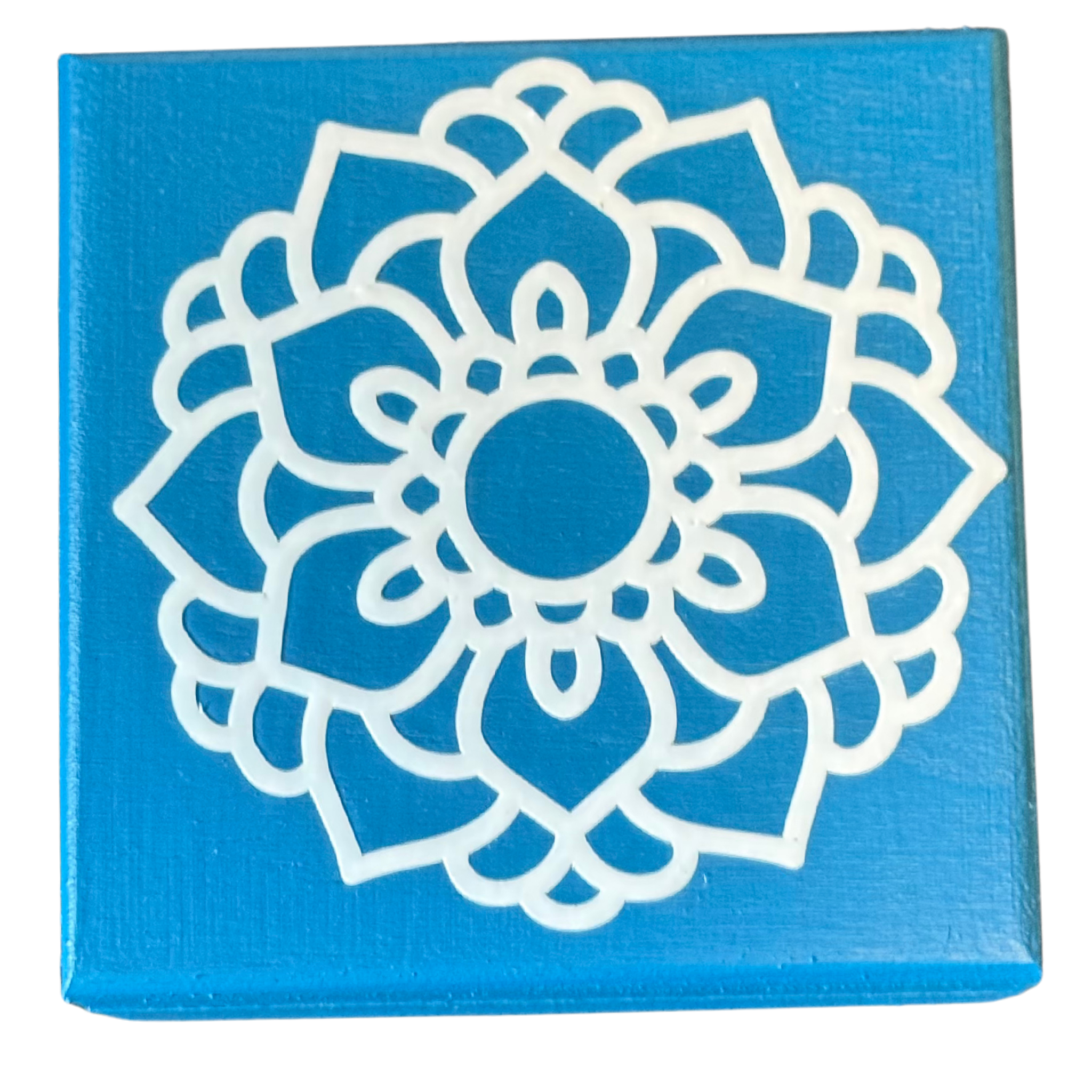 Blue and White Mandala Trinket Box