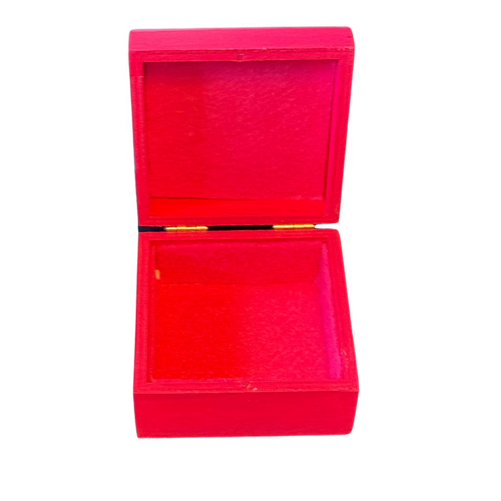 Pink and Black Butterfly Trinket Box
