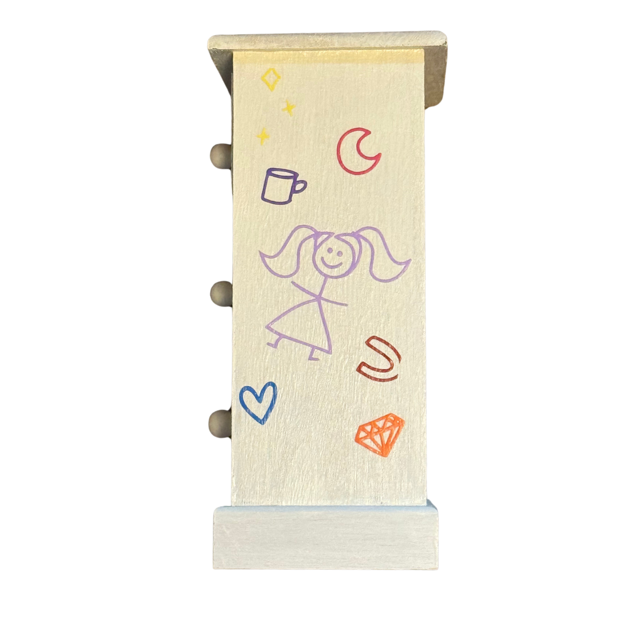 Doodle Covered Mini Desktop Dresser