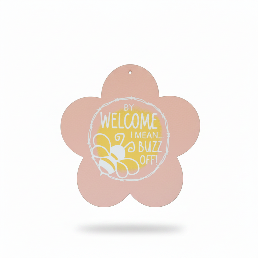 By Welcome, I Mean Buzz Off Sign