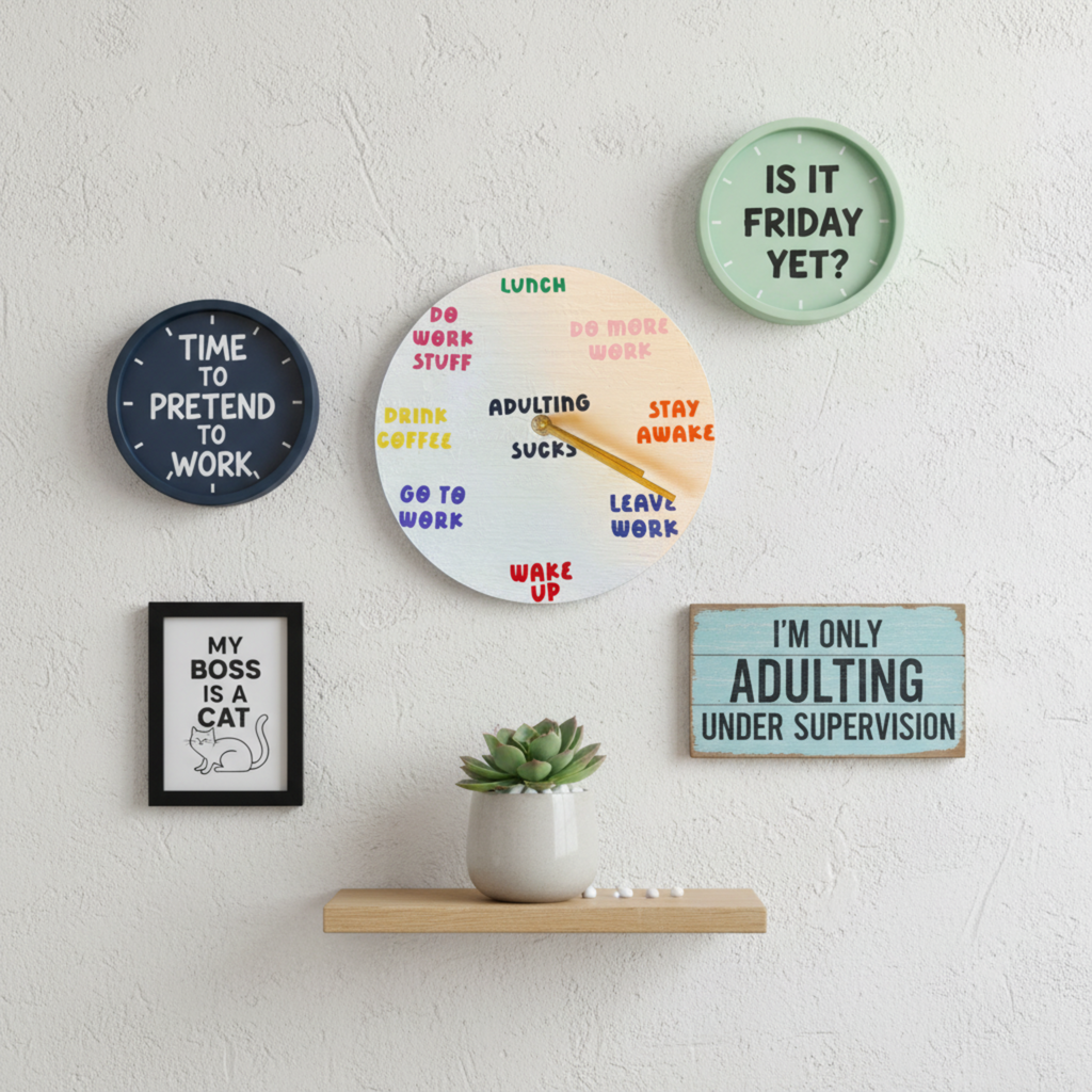 Adulting Sucks Clock