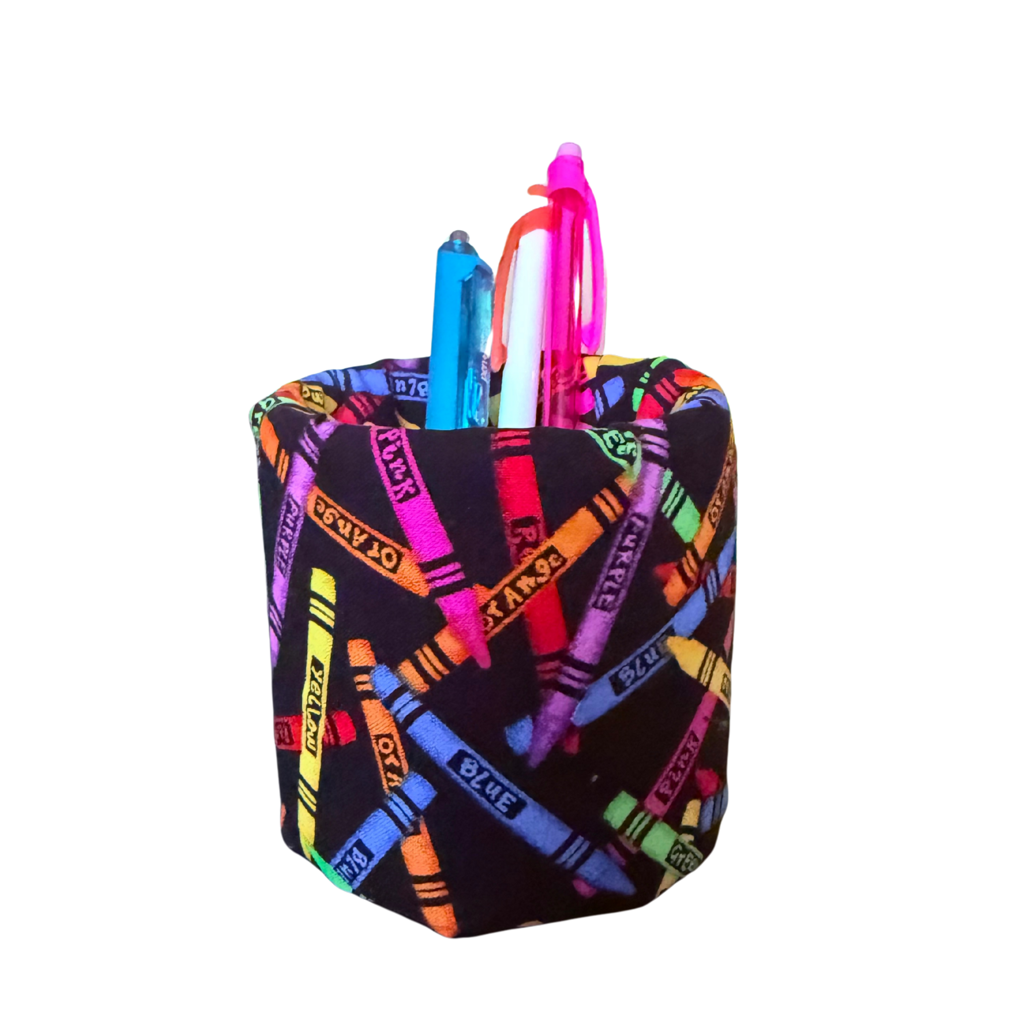 Crayon Print Pencil Cup