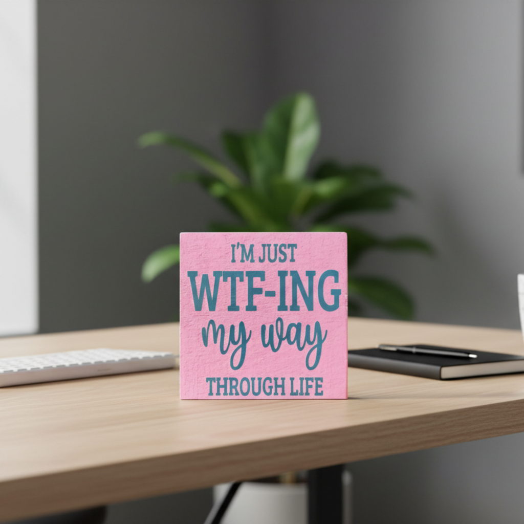 I’m Just WTF-ing My Way Through Life Sign