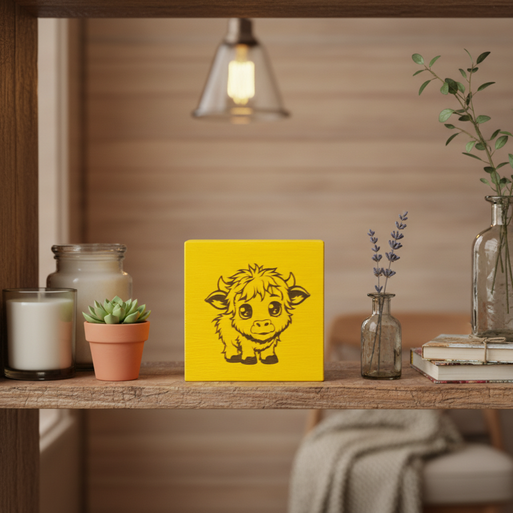 Cute Highland Cow Sign