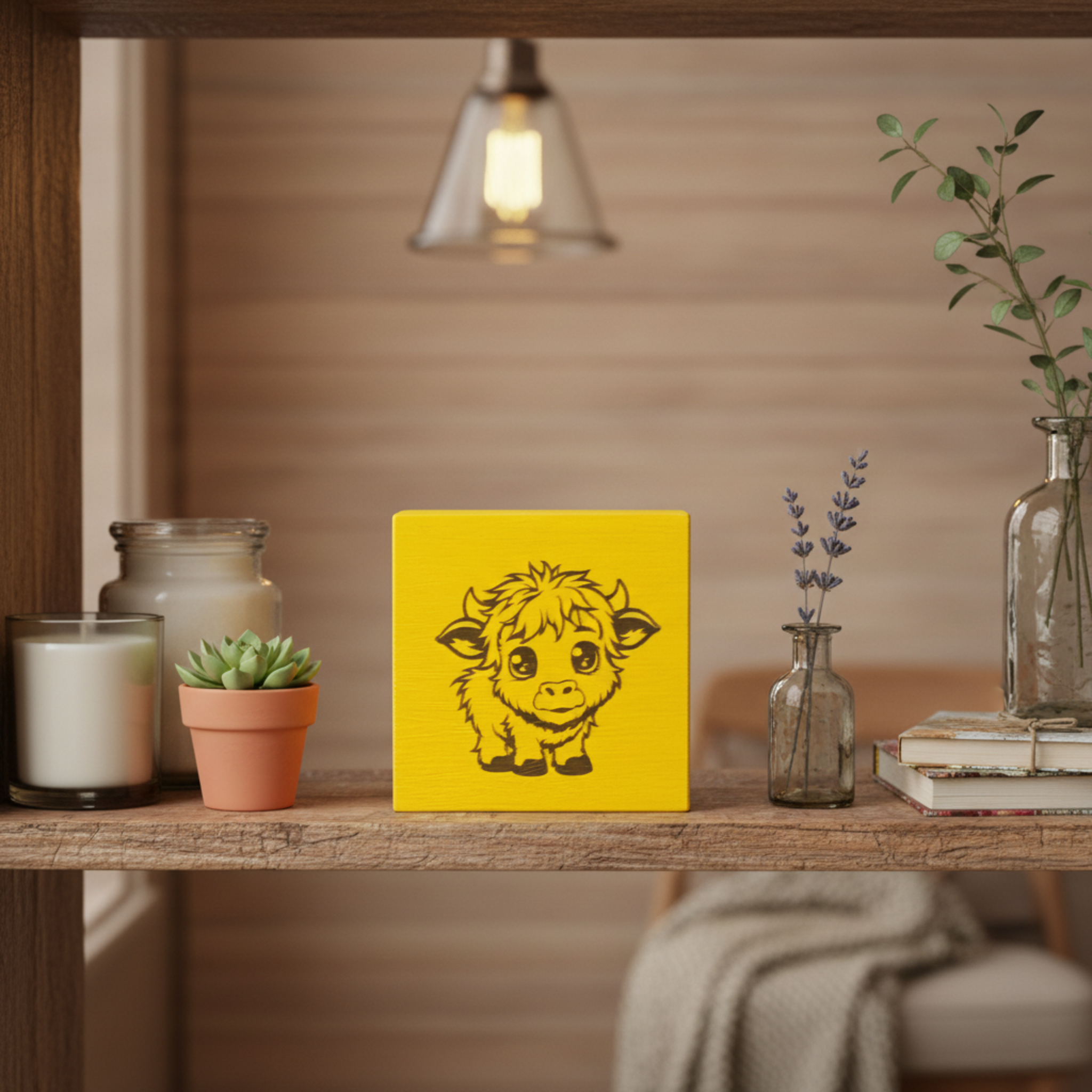 Cute Highland Cow Sign