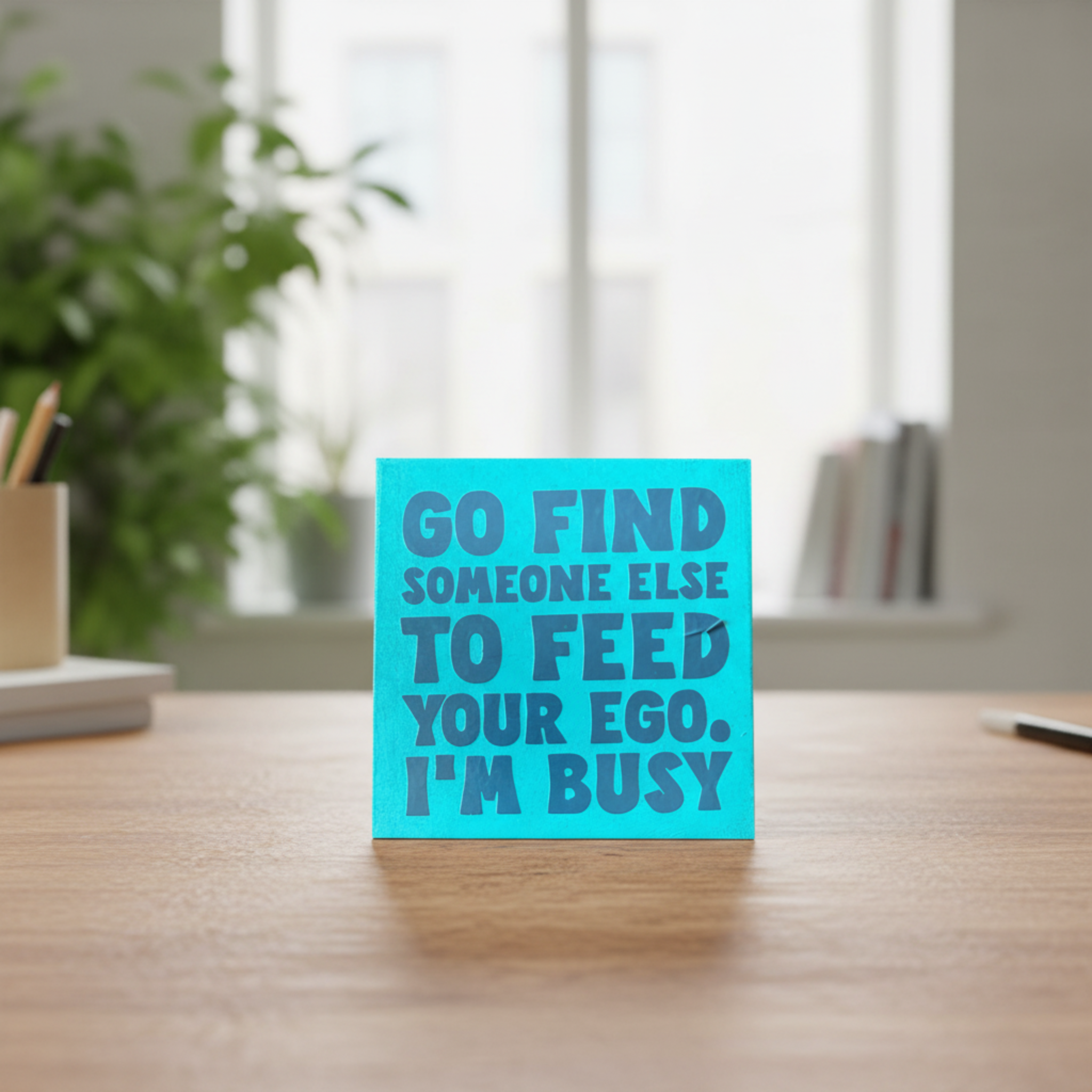 Go Find Someone Else to Feed Your Ego.  I’m Busy. Sign