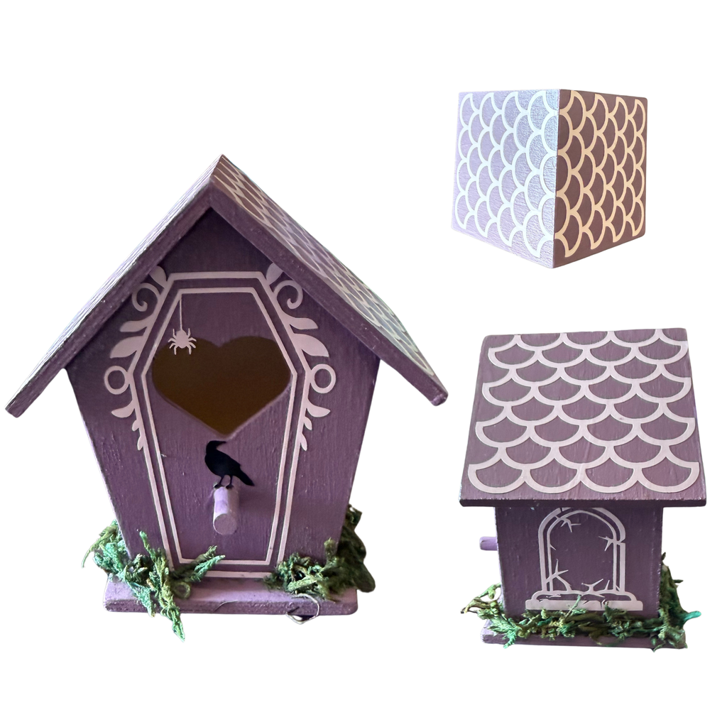 Mini Spooky Cottage Birdhouse