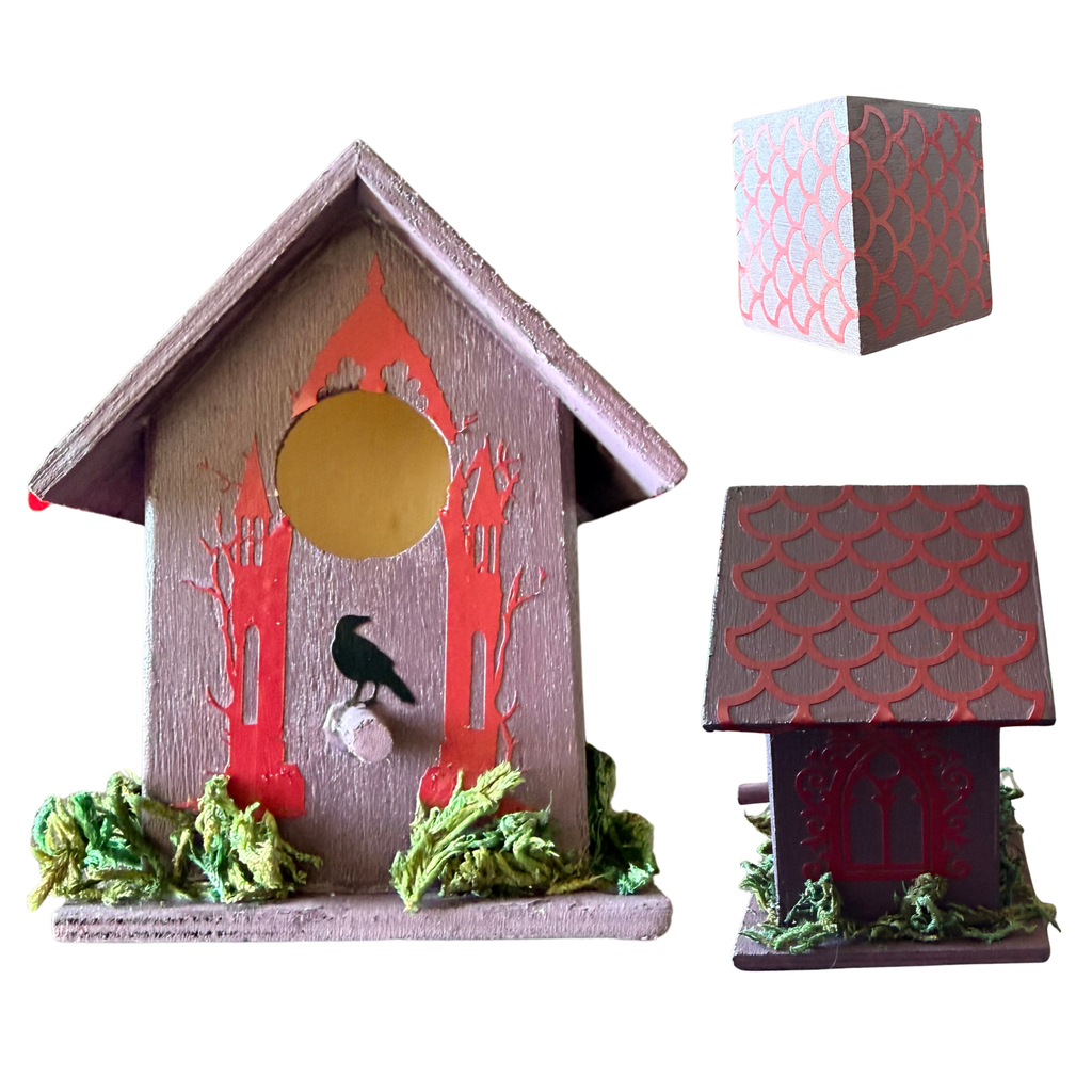 Mini Spooky Cottage Birdhouse