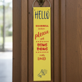 Doorbell Broken.  Please Yell Ding Dong Really Loud Sign
