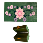 Green Floral Trinket Box