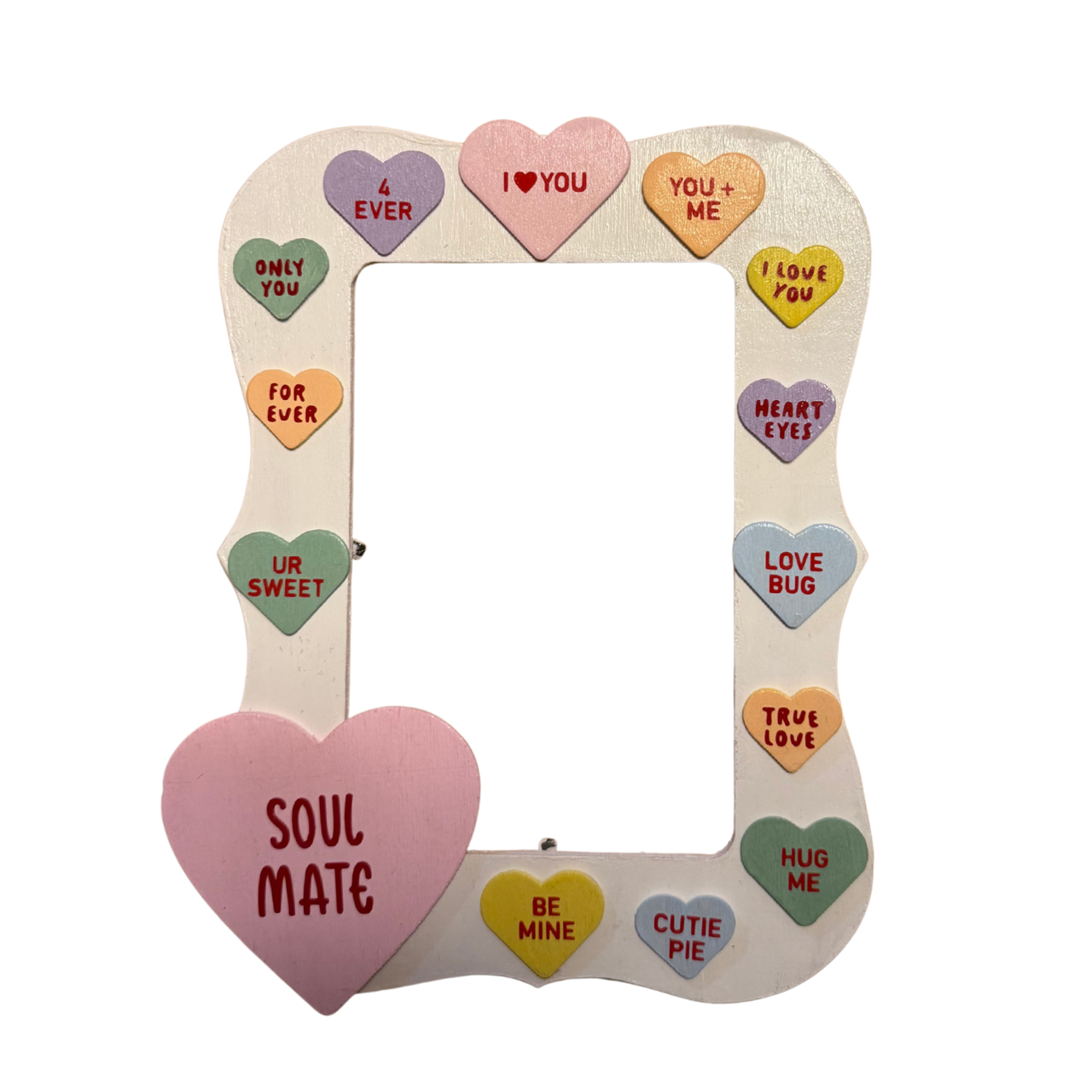 Conversation Heart Picture Frame
