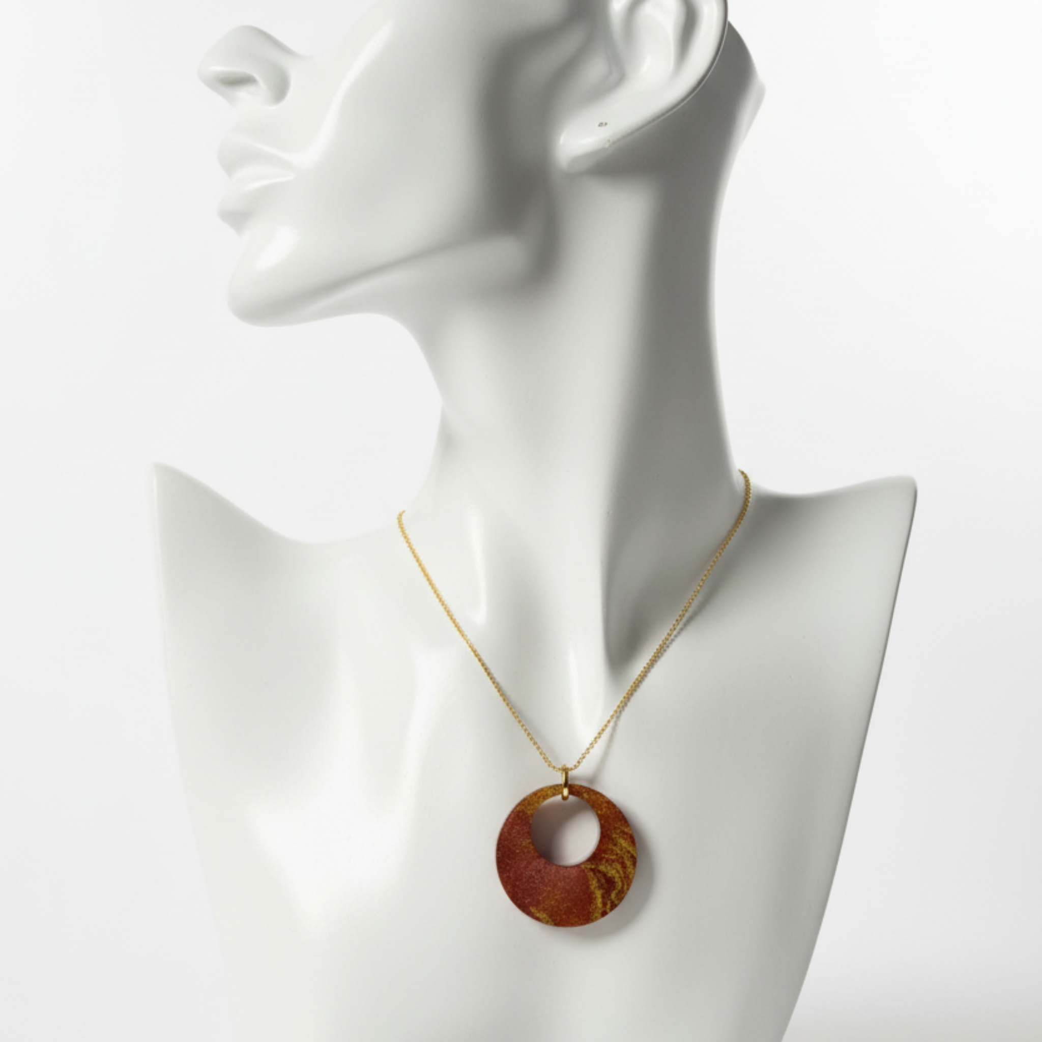 Round Donut Resin Pendant