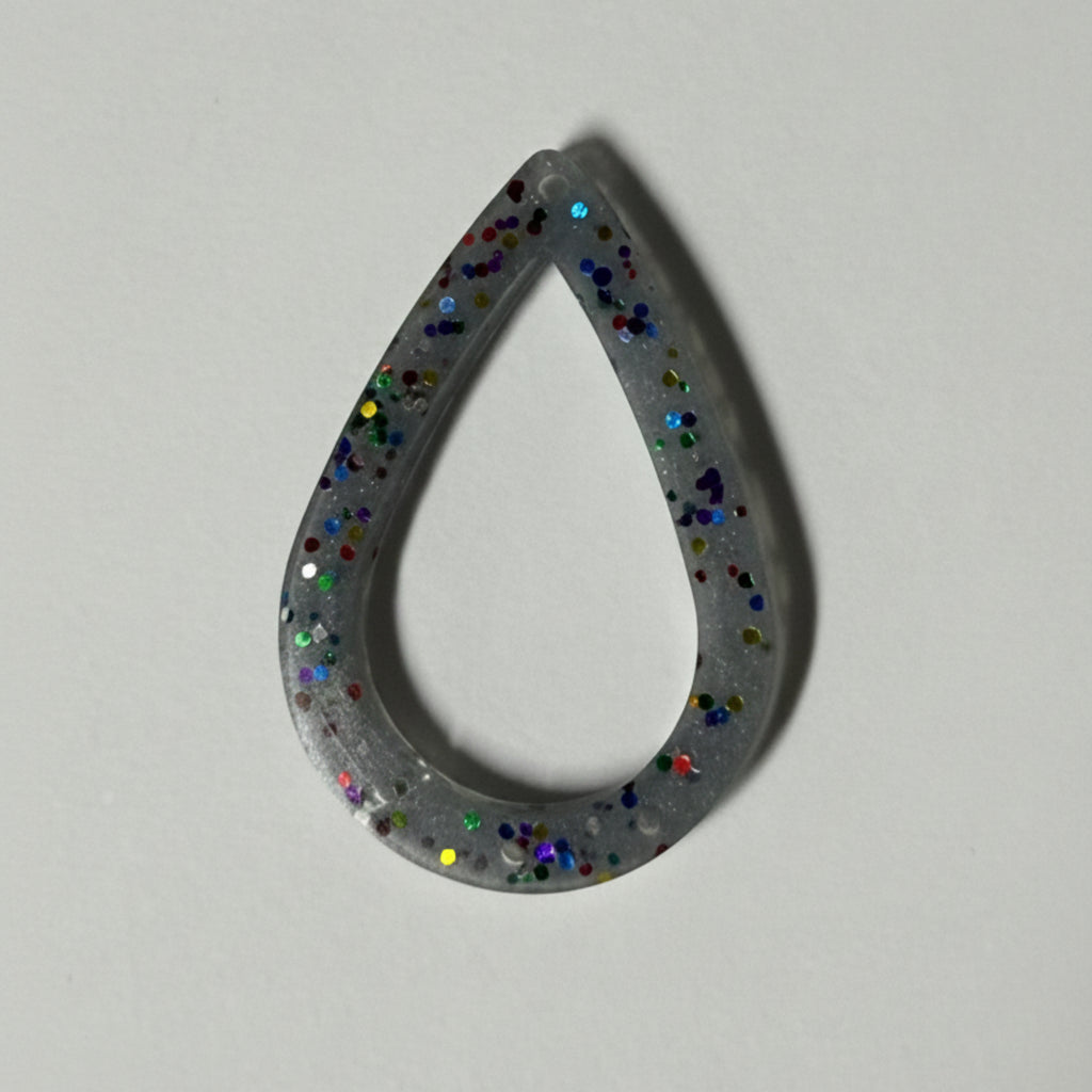 Teardrop Frame Resin Charm