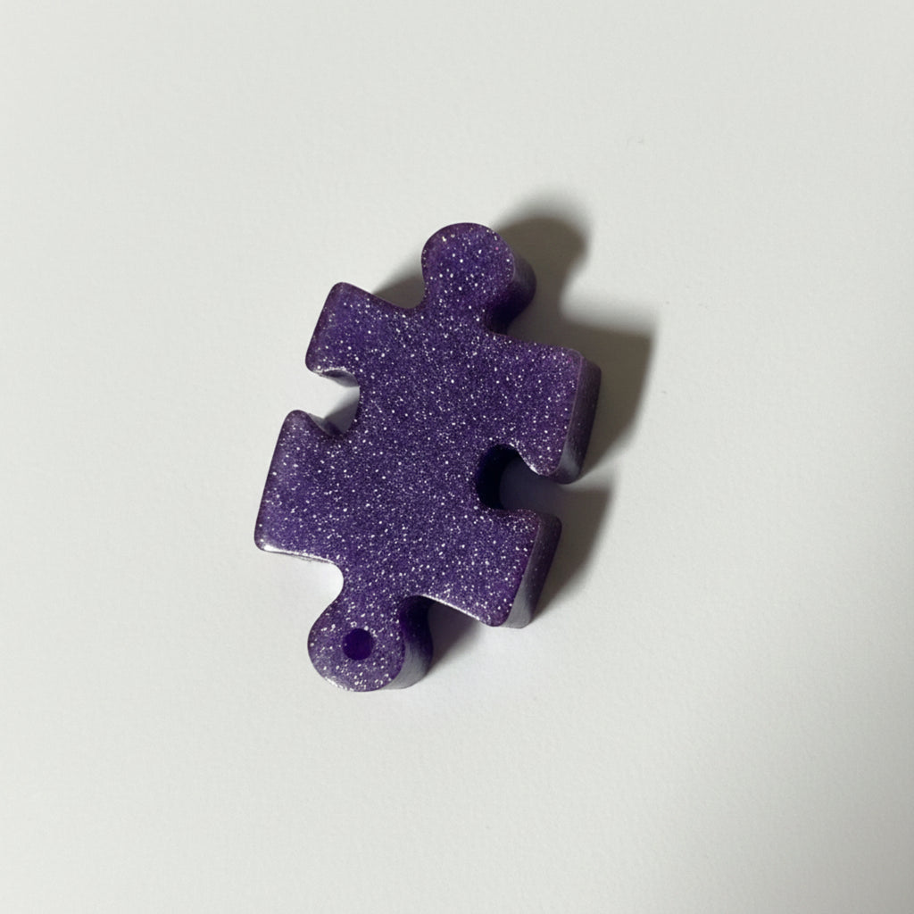 Puzzle Piece Resin Charm