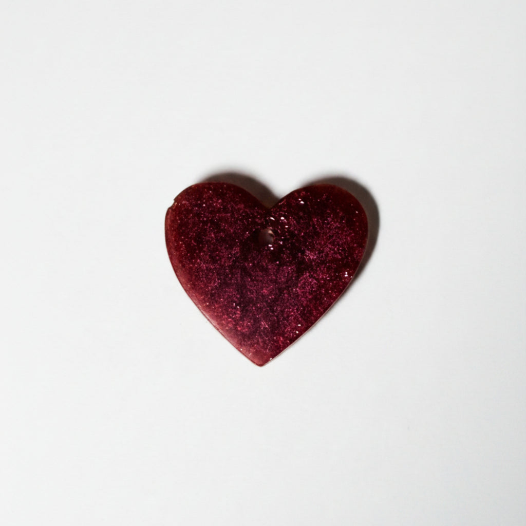 Heart Shaped Resin Charm