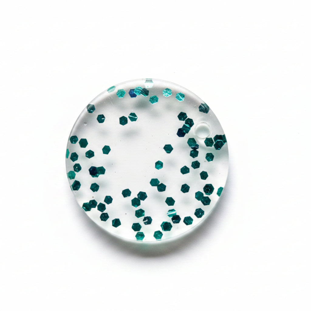 Small Round Resin Charm