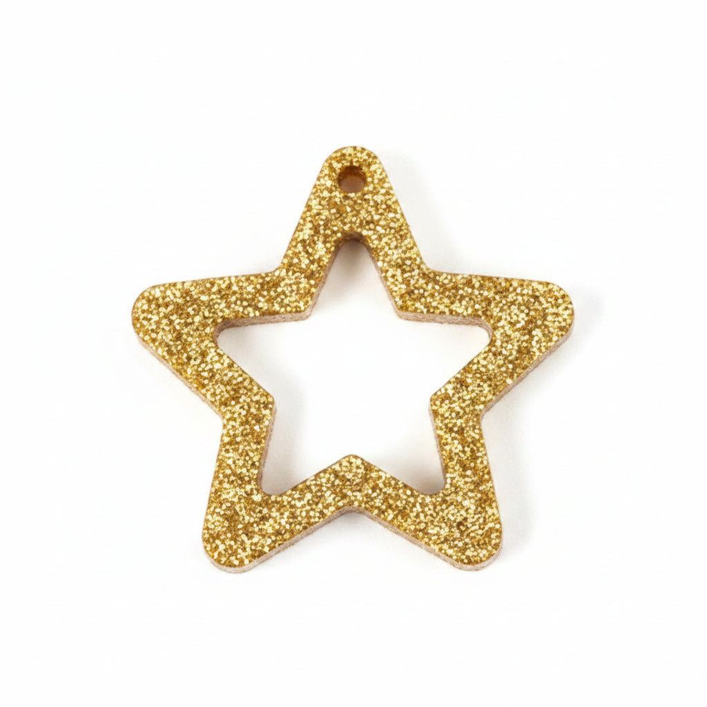 Resin Star Frame Charm