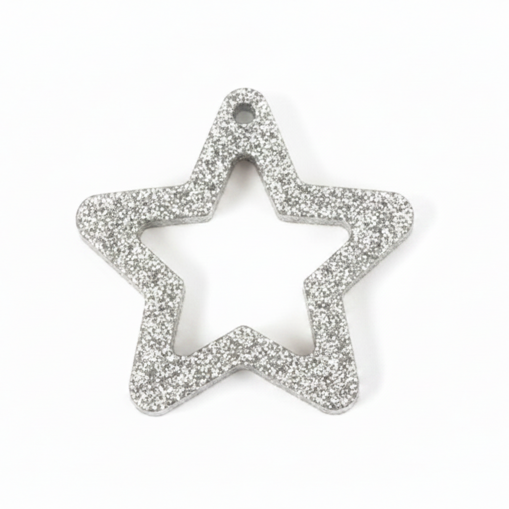 Resin Star Frame Charm