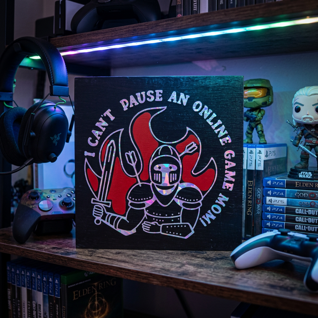 I Can't Pause An Online Game Mom Sign