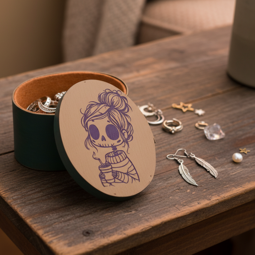 Mom Skeleton Trinket Box