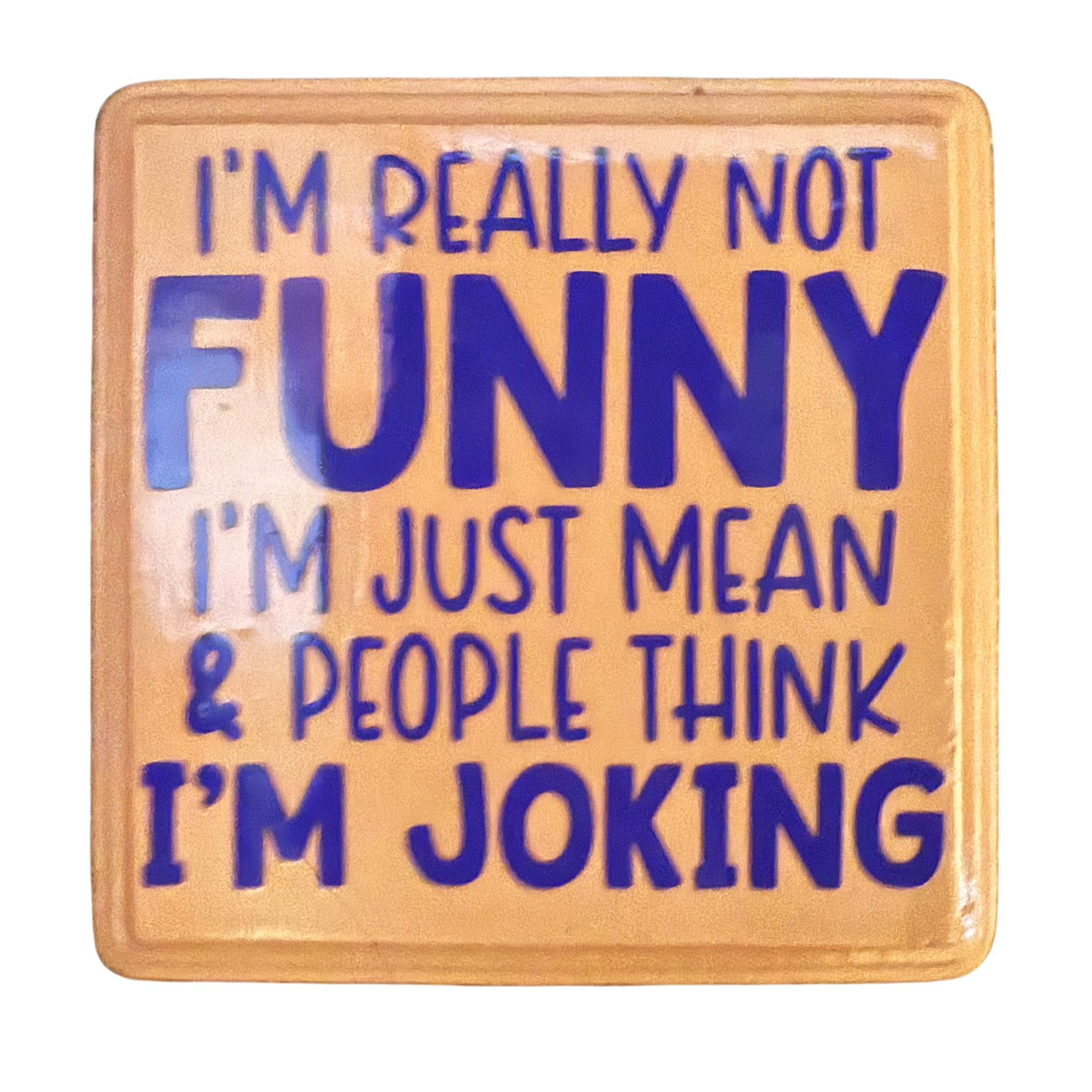 I'm Really Not Funny.  I'm Just Mean & People Think I'm Joking Sign