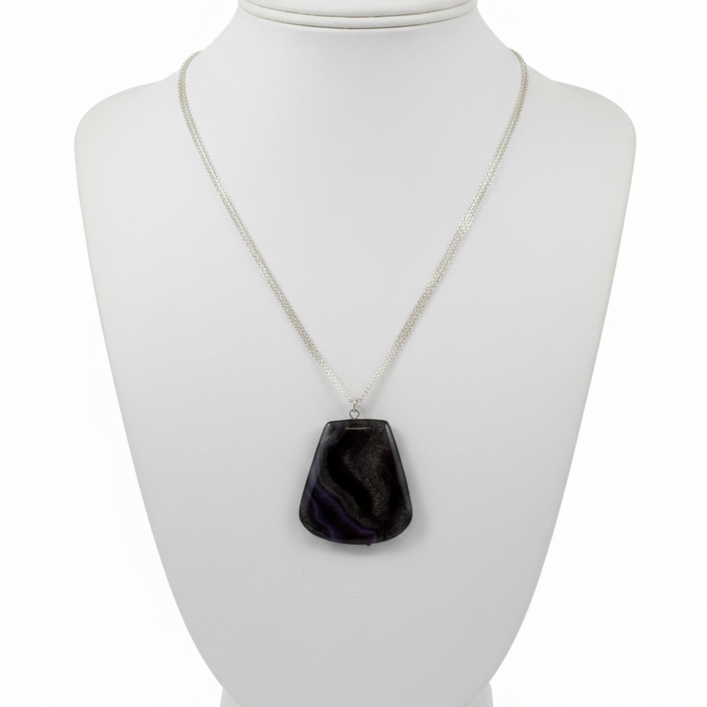 Black, Purple and Silver Charm