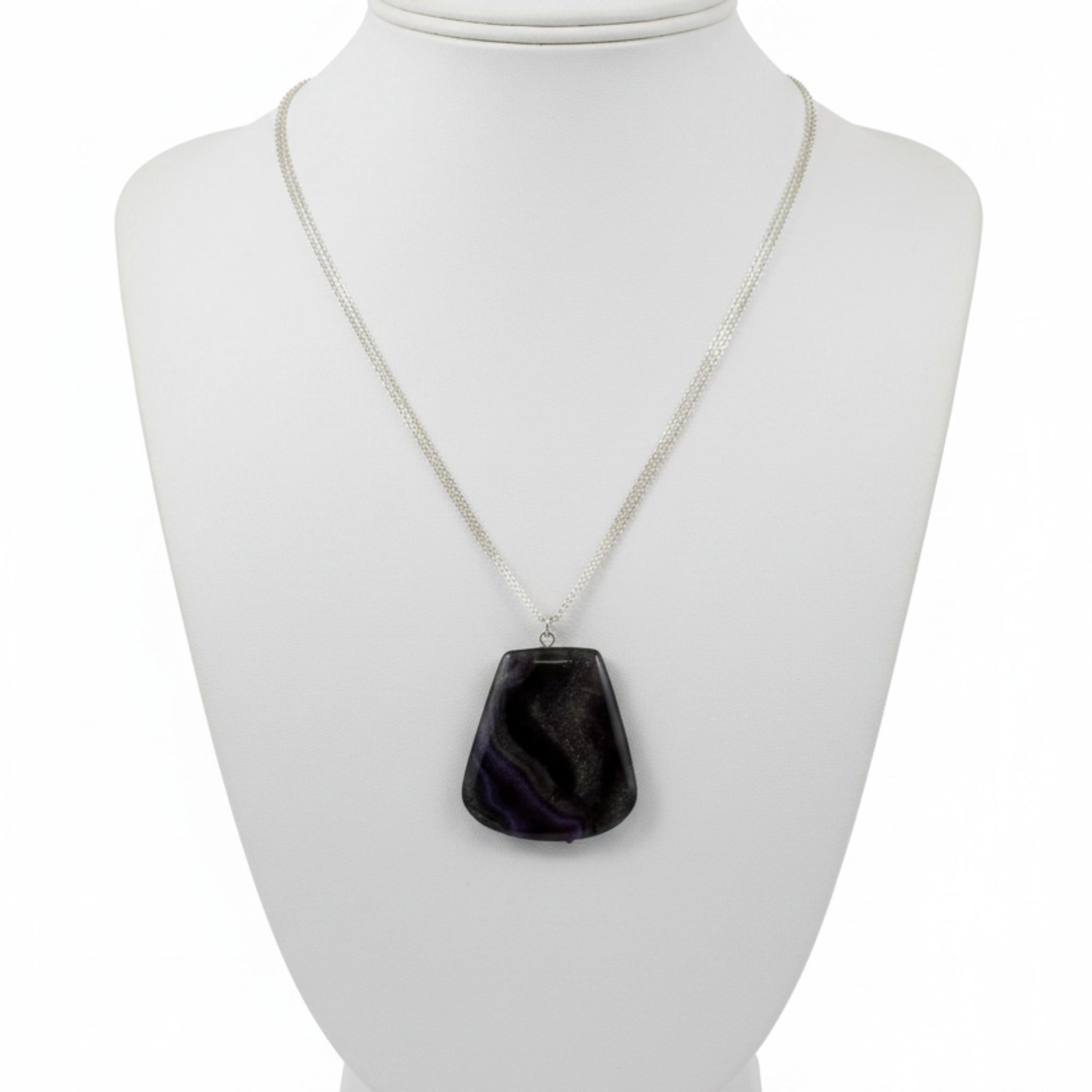 Black, Purple and Silver Charm
