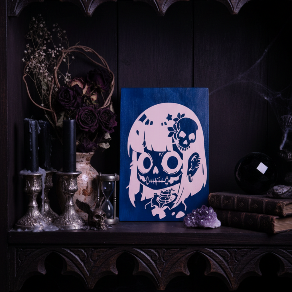Skeleton Girl Sign