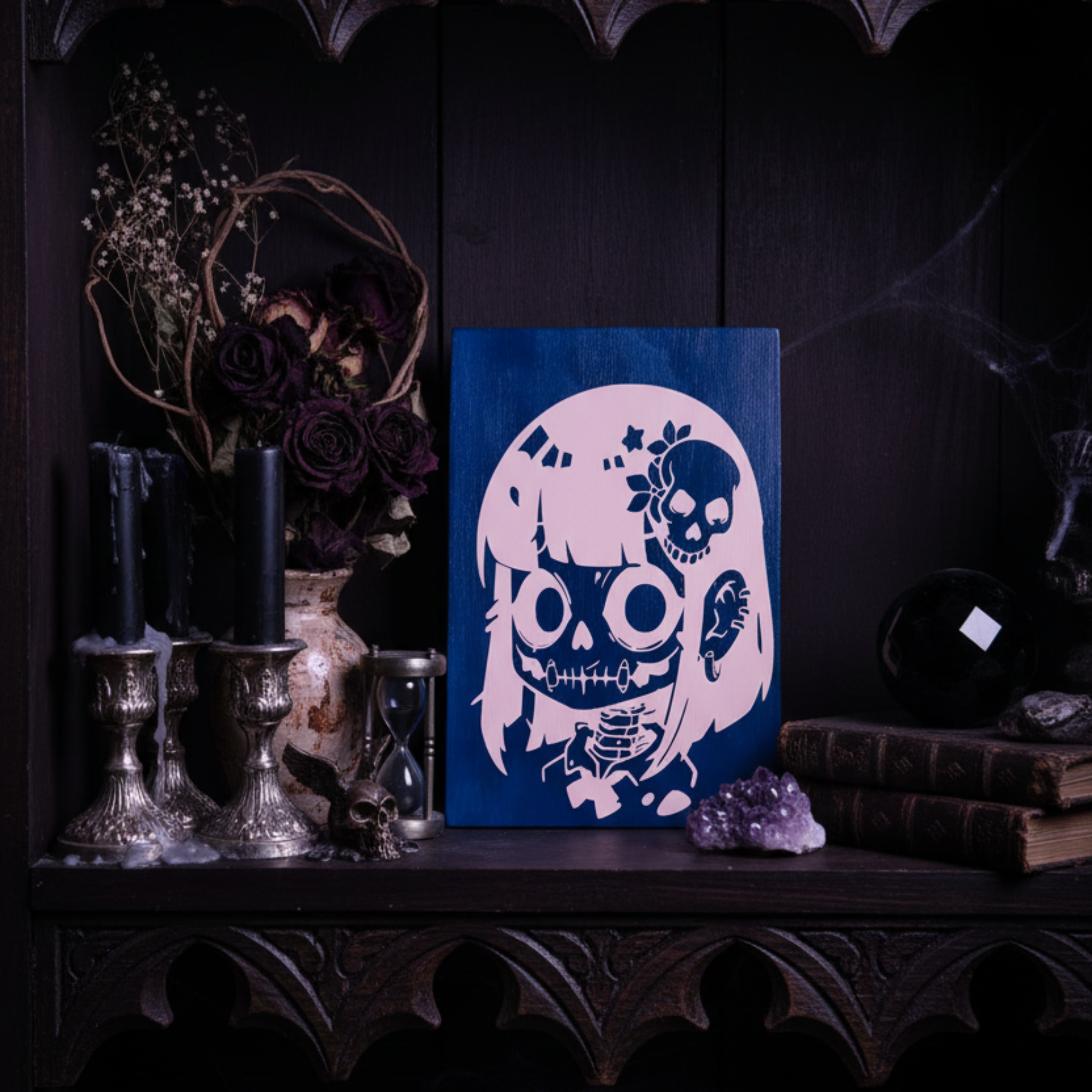 Skeleton Girl Sign