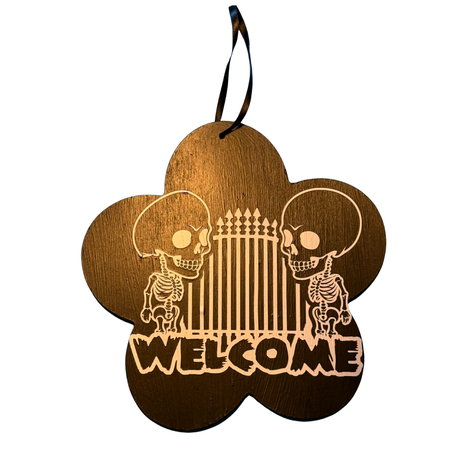Skeleton Welcome Sign