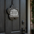 Skeleton Welcome Sign