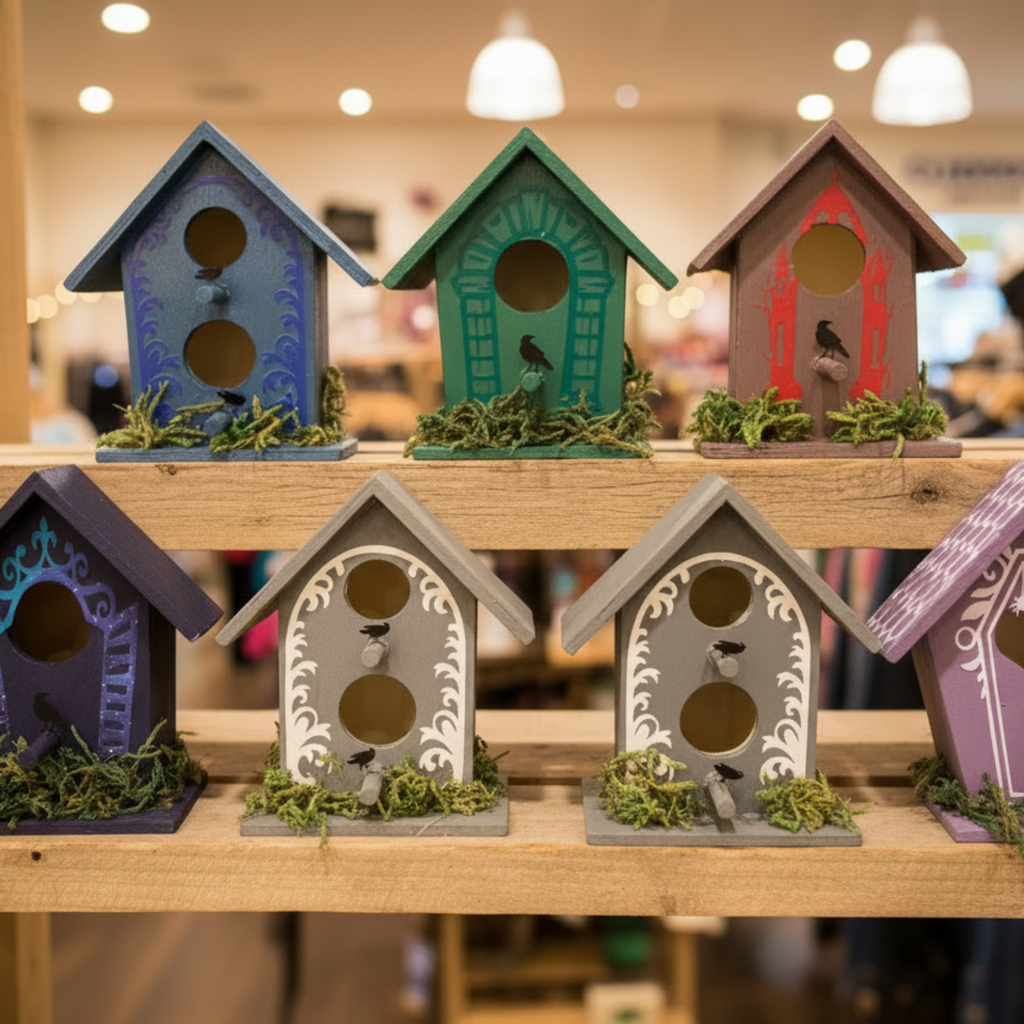 Mini Spooky Cottage Birdhouse