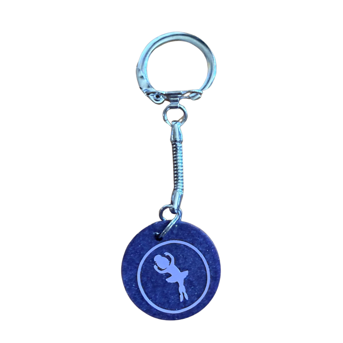 Small Round Resin Keychain