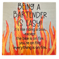 Bartending is Easy Free Standing Sign