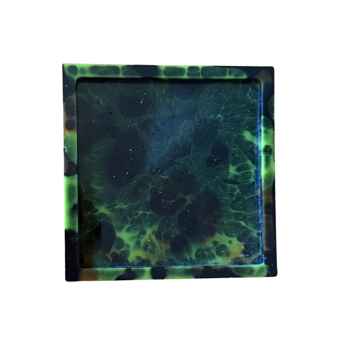 4 Inch Square Resin Coaster