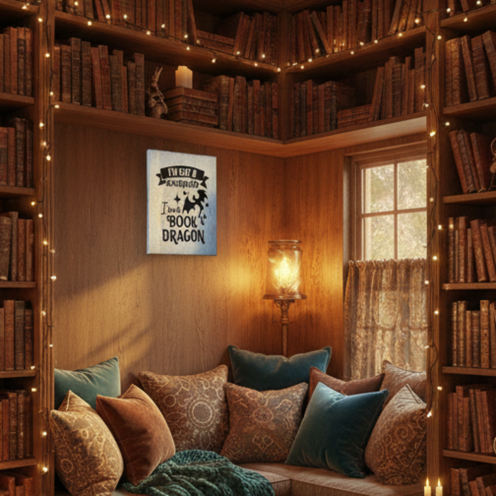 I'm Not a Bookworm.  I'm a Book Dragon Sign