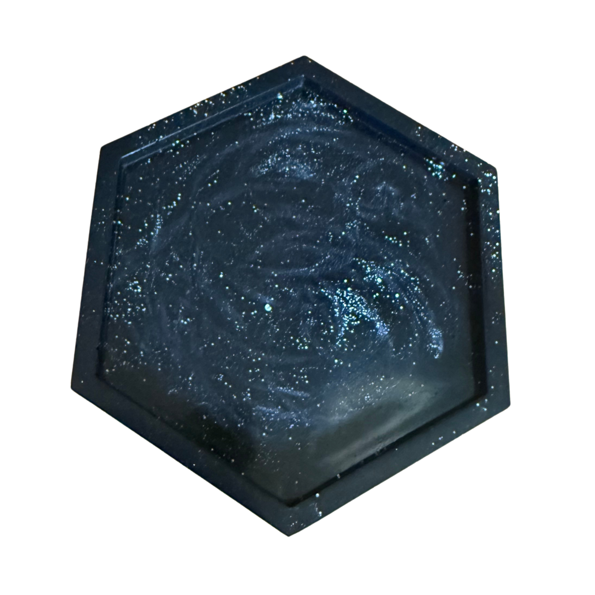 4 Inch Hexagon Resin Coaster