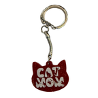 Resin Cat Head Shaped Keychain