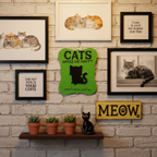 Cats Make Me Happy, People Not So Much Sign