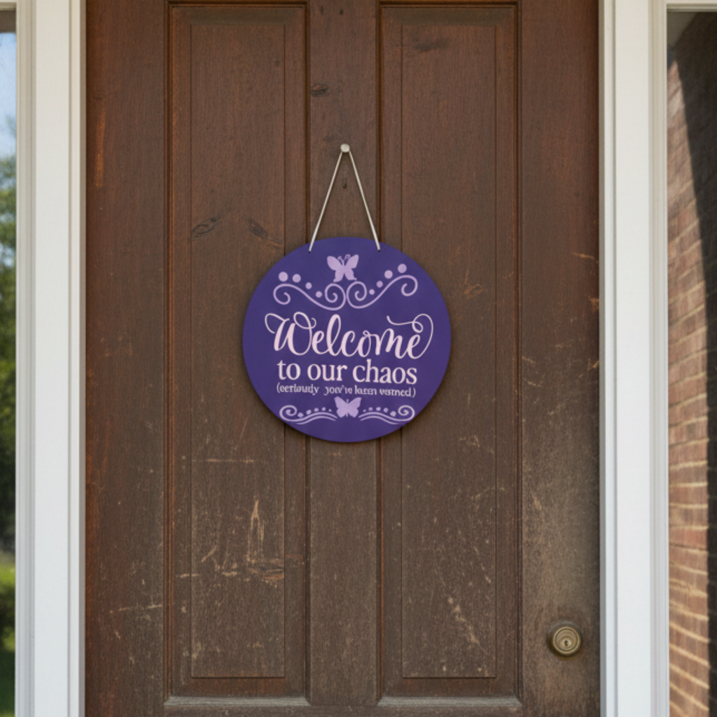 Welcome to Our Chaos: Seriously, You've Been Warned Sign