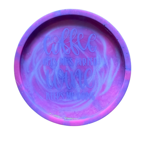4 Inch Round Resin Coaster